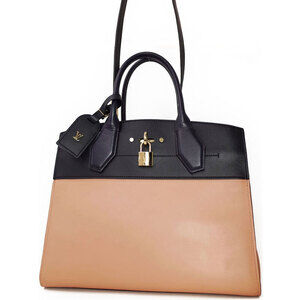 Louis Vuitton City Steamer Calf Leather Shoulder Bag Pink